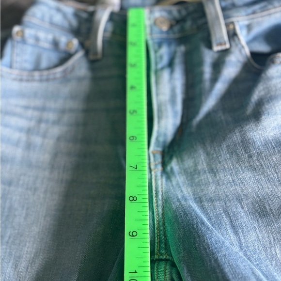 Levi’s 726 Flare Size 26x30 Medium Wash.  Cut out knees. Stretch - Picture 4 of 6